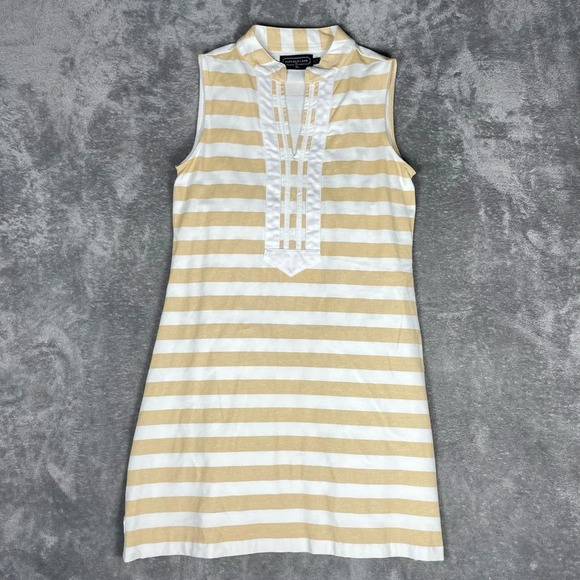 Duffield Lane Dress Women's Sz Small The Mackinac Striped Costal Sleeveless Mini - Picture 3 of 8